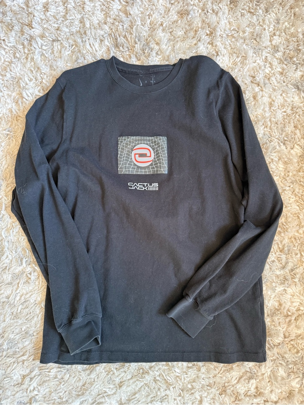 Cactus Jack X Nike Black Long-Sleeve Tee Travis scott
